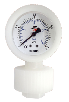 Đồng hồ đo áp suất màng PVDF - SKON/ Đài Loan