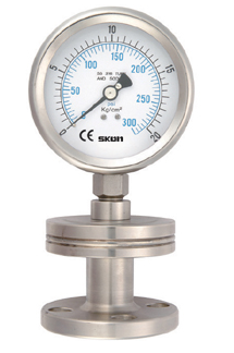 Đồng hồ đo áp suất có màng lắp kiểu bích - SKON/ Đài Loan