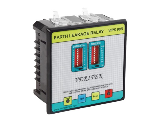 Rơ le bảo vệ dòng điện dò -vips-98d - Veritek/ Ấn độ
